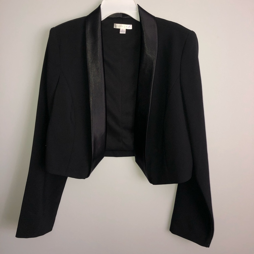Cropped Satin Jacket
